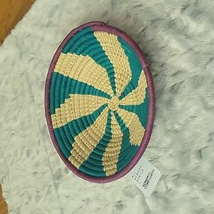 Sonoma Community Teal/Purple Woven Bowl, New With Tags!